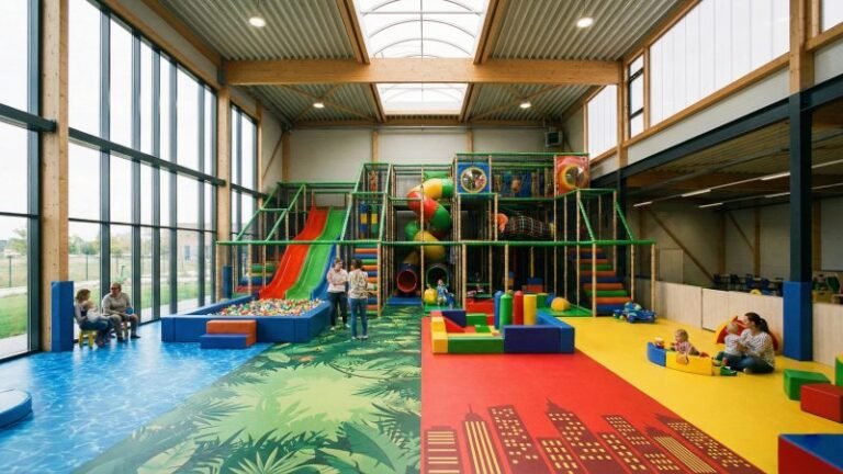Modern Commercial Indoor Playground Flooring Overview