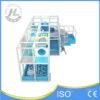 Multi-Level Cyan Soft Play Structure with Spiral Slide