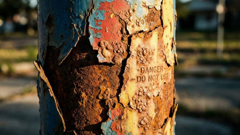 Rusted And Poor Quality Playground Material Warning
