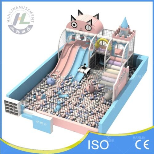 Small Cat Theme Indoor Playground Front View Small Cat Theme Indoor Playground Front View