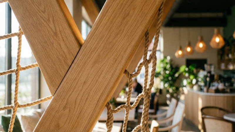 premium natural wood texture playground detail