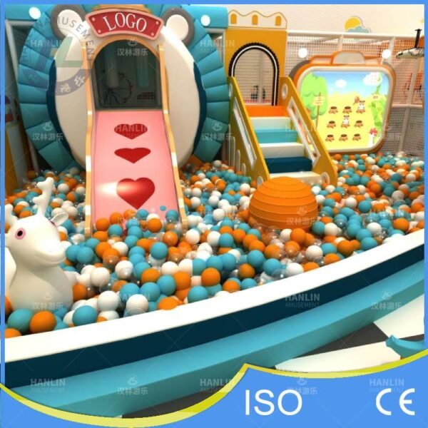 Ball Pit with Heart Slide and Interactive Projector