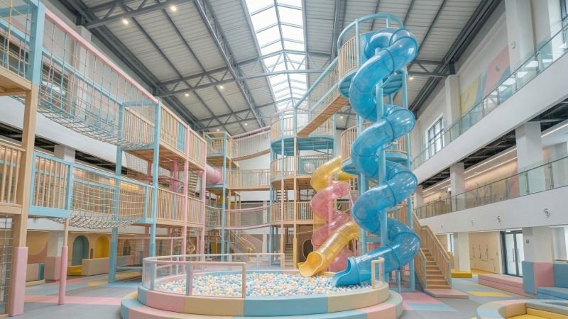 Branded High Quality Commercial Playground Slide Structure