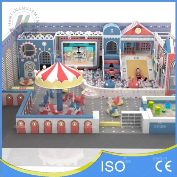 Clock Tower Theme Playground with Carousel Clock Tower Theme Playground with Carousel