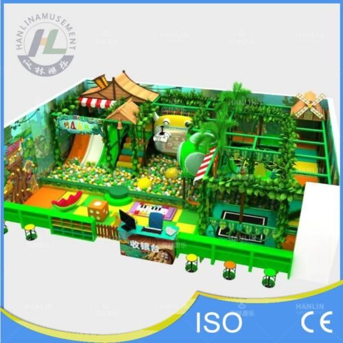 Forest Treehouse Theme Indoor Playground Full View With Reception Desk Forest Treehouse Theme Indoor Playground Full View With Reception Desk
