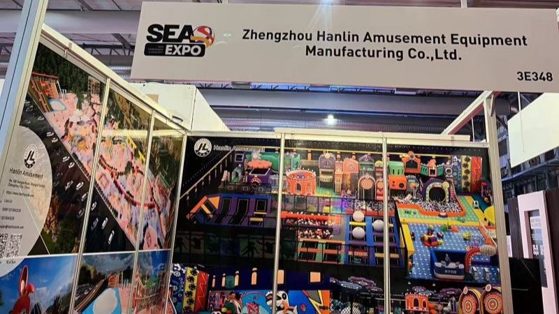 Hanlin Amusement booth display at SEA Expo 2025