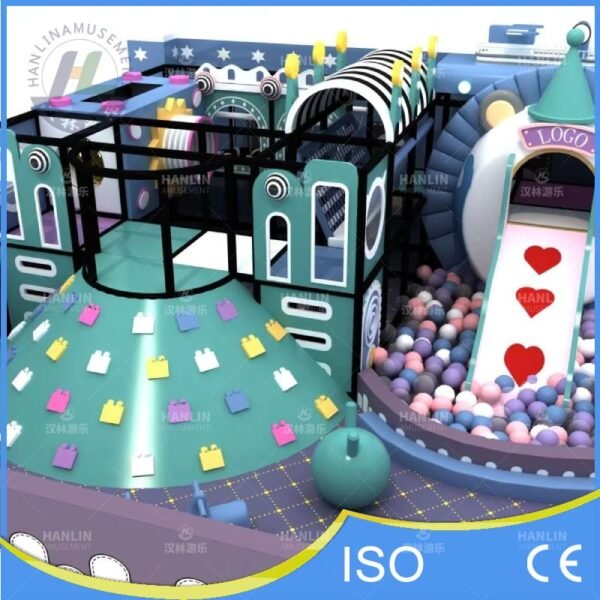 Magic Theme Play Structure with Climbing Volcano