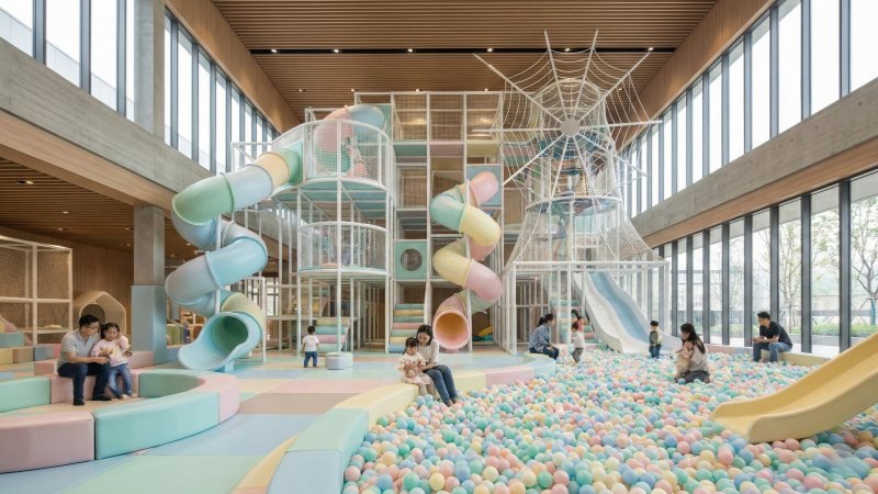 Modern Luxury Indoor Playground Family Entertainment Center Design