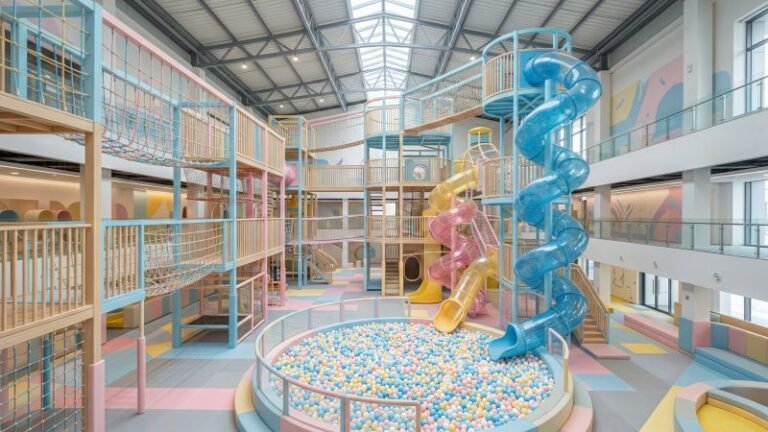 Modern Premium Indoor Playground Franchise Facility