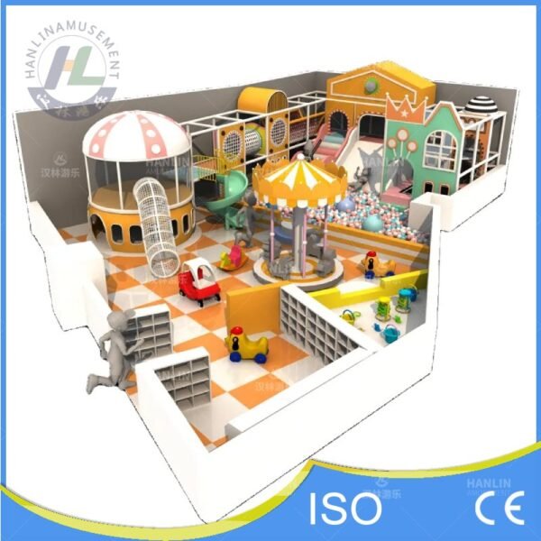 Orange Circus Theme Indoor Playground Overview Orange Circus Theme Indoor Playground Overview