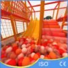 Orange Double Slide And Ball Pit Inside View Traffic Theme Playground