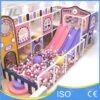 Pastel Pink And Purple Double Slide With Ball Pit Indoor Playground
