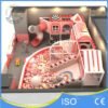 Pink Soft Play Area High Angle View Layout Ball Pit Two Slides