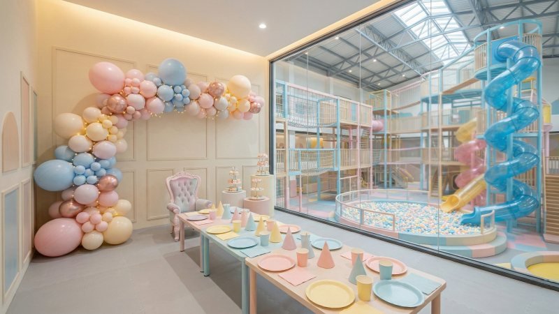 Profitable Indoor Playground Birthday Party Room Setup