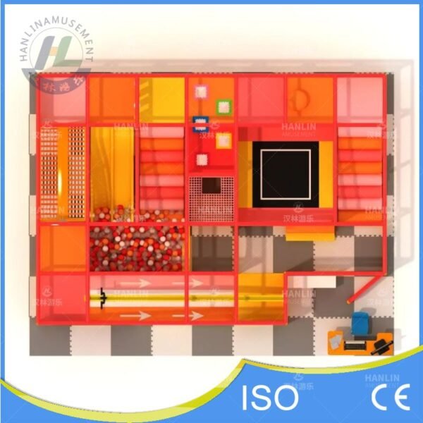 Traffic Theme Indoor Playground Top Down Floor Plan Layout With Zip Line Traffic Theme Indoor Playground Top Down Floor Plan Layout With Zip Line