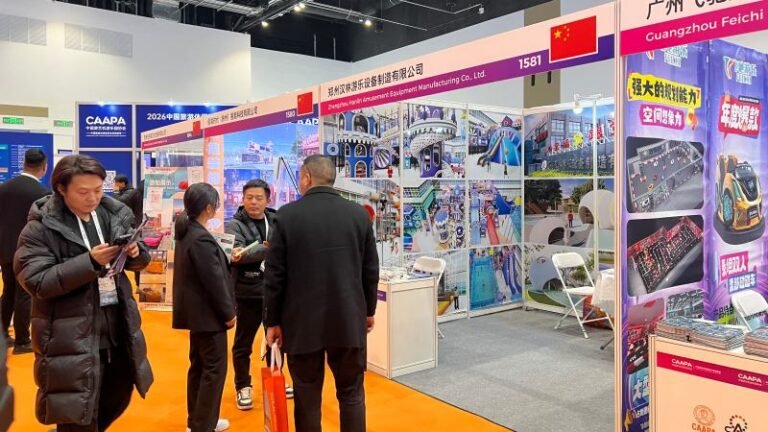 Amusement equipment exhibition booth at CAE Beijing 2026