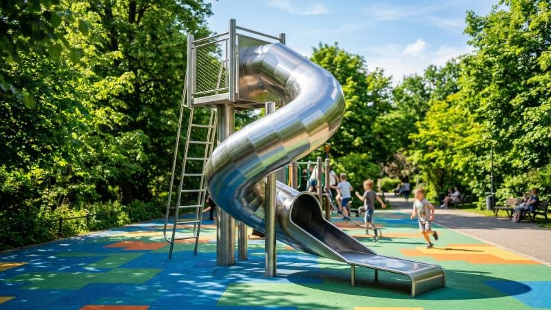 Commercial Stainless Steel Playground Slide