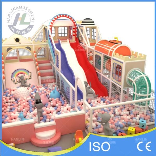 Double Racing Slide and Ball Pit Zone