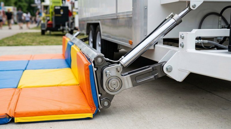 Hydraulic Quick Deploy System Unfolding Soft Play