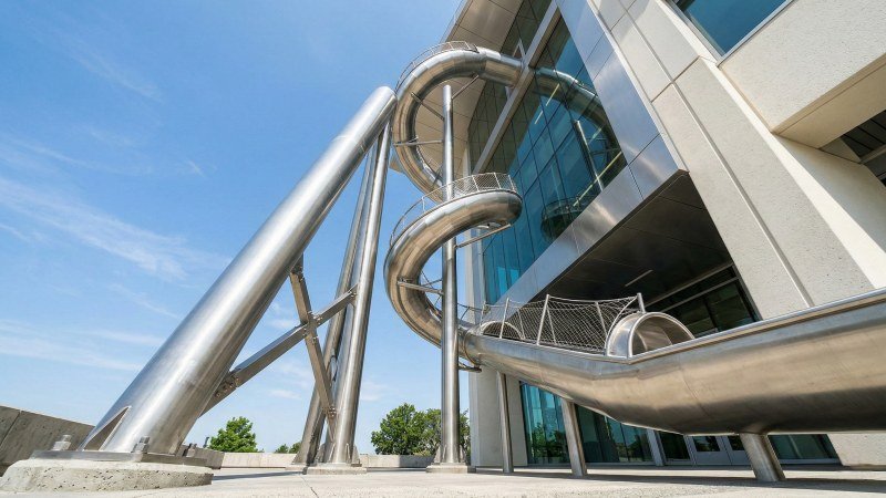 Multi Story High Elevation Playground Slide
