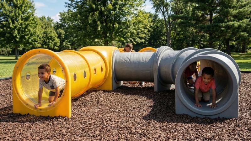 commercial outdoor playground tunnel