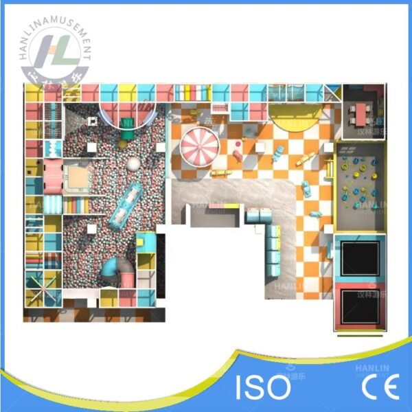 Amusement Arcade and Soft Play Floor Plan Top View Amusement Arcade and Soft Play Floor Plan Top View