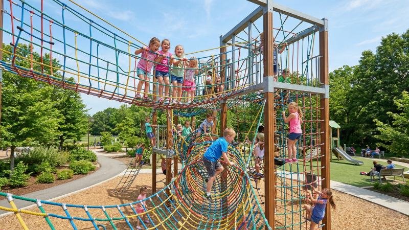 Commercial Climbing Net Playground Equipment