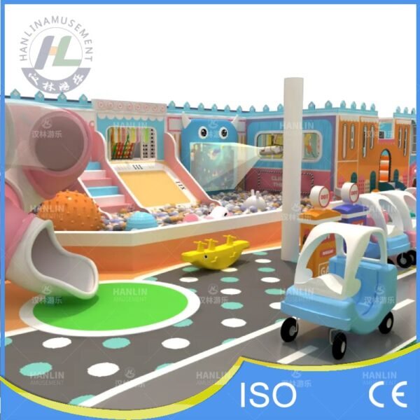 Cute Monster Slide and Interactive Ball Pit