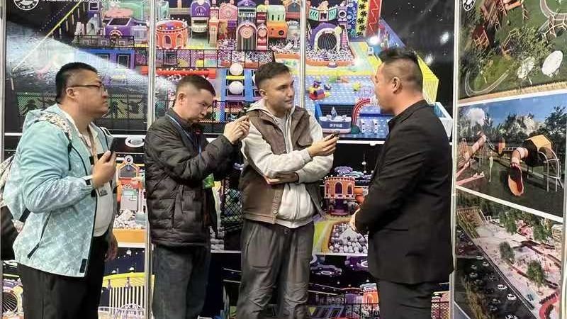 Discussing custom play structures with regional investors