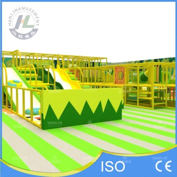 Giant Wave Slide and Yellow Climbing Maze