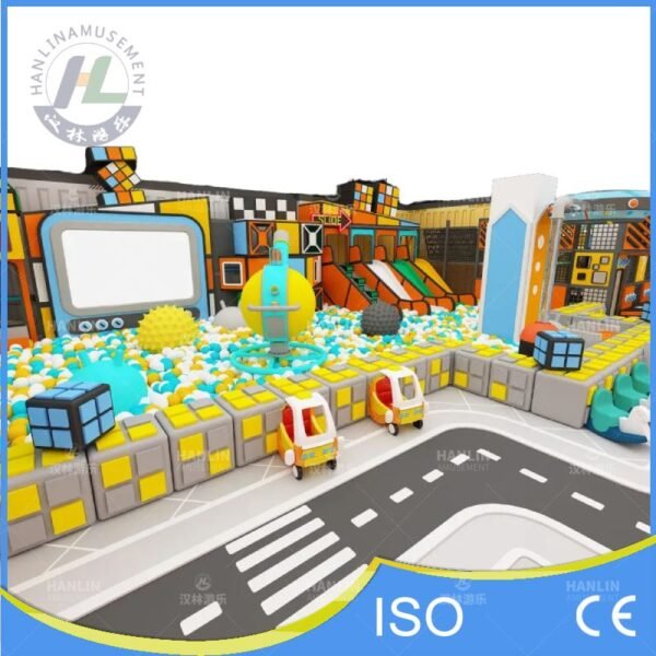 Interactive Screen Ball Pit and Mini Car Track
