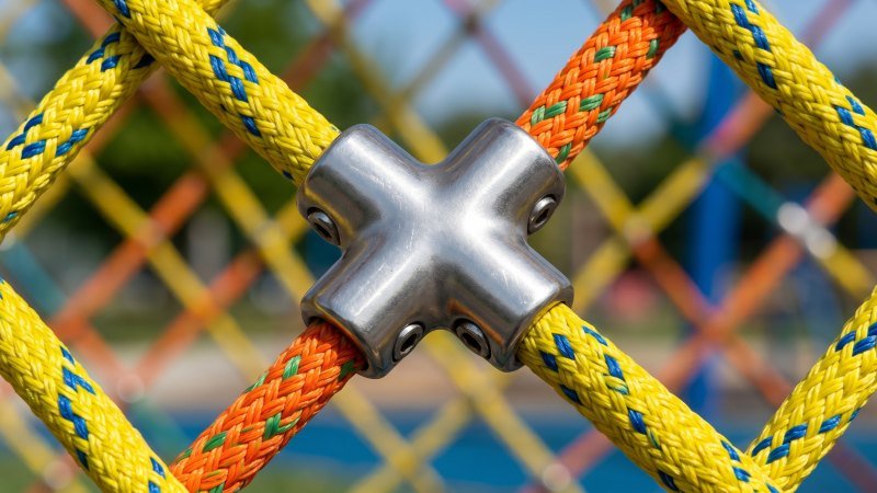 Knotless Braided Rope Mesh Grid Connectors