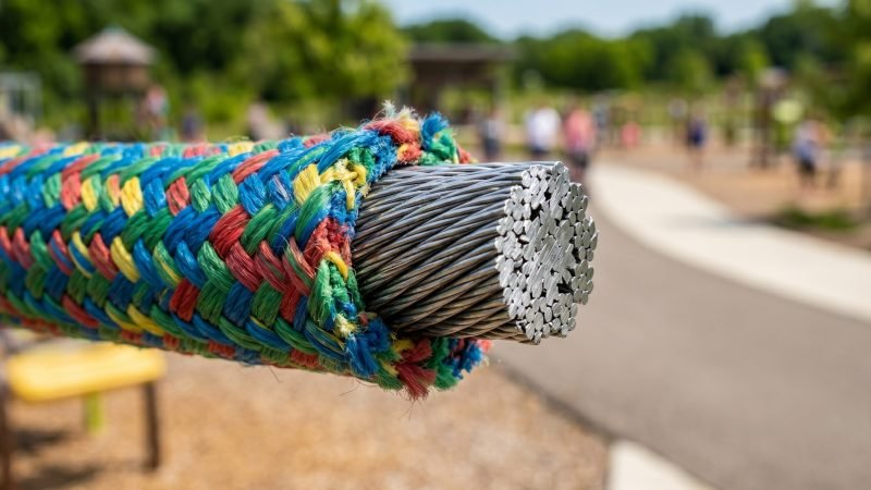 Playground Rope Cross Section Steel Core