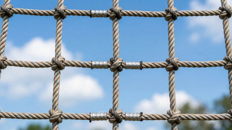 Playground Rope Net Mesh Size Geometric View