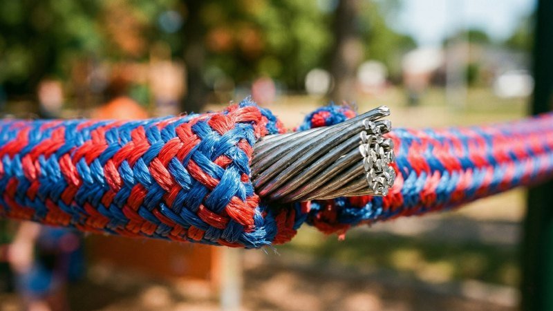 Steel Core Combination Rope Close Up Detail