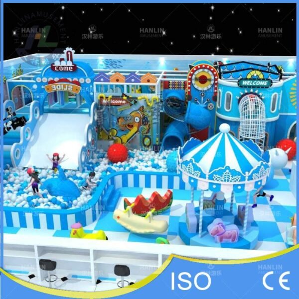 Blue Carousel and Wide Slide Zone