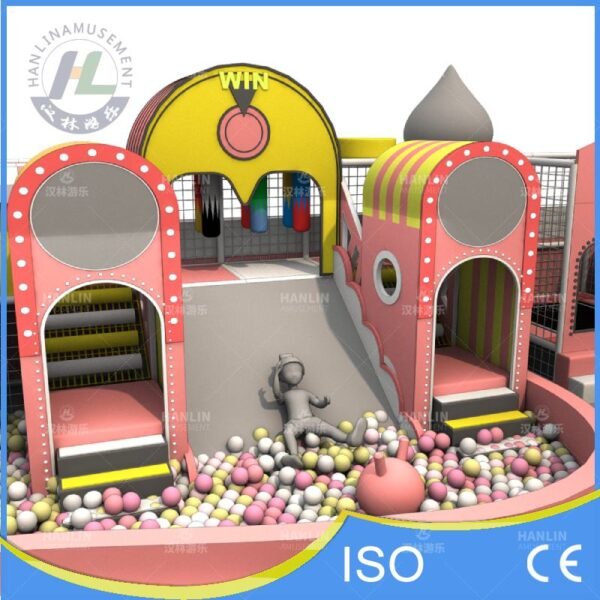 Circus Arch Wide Slide and Ball Pit