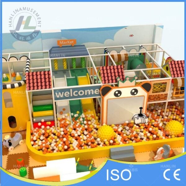 Interactive Screen Ball Pit and Welcome Slide