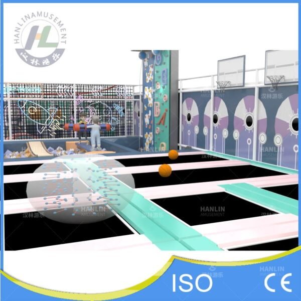 Interactive Trampoline Park and Climbing Wall