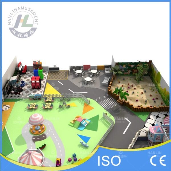Parent Cafe Seating and Jungle Sensory Sandpit
