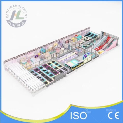 Pastel Mega Trampoline and Soft Play Center Overview Pastel Mega Trampoline and Soft Play Center Overview