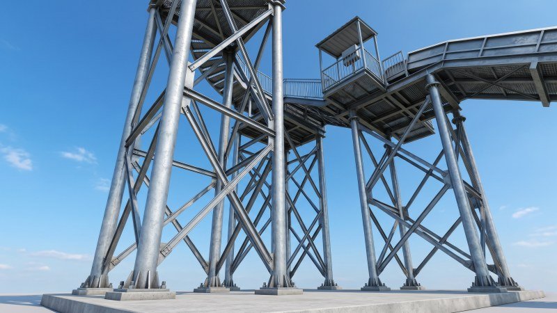 Strong Elevated Platform Safety Structure