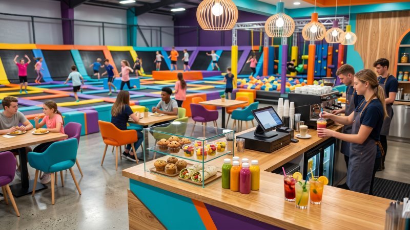 Custom Indoor Park Cafe And Snack Bar