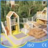 Interconnected Play Cabins with Climbing Ramp Interconnected Play Cabins with Climbing Ramp