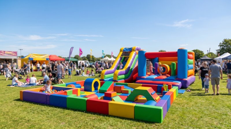 Mobile Portable Playground at Outdoor Festival