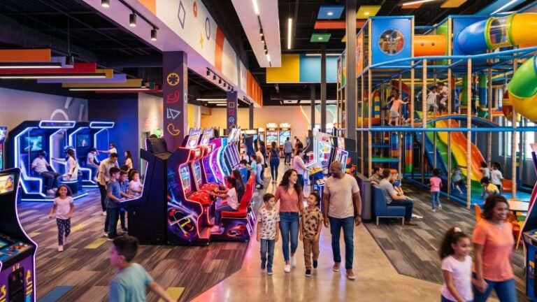 Modern Family Entertainment Center Interior