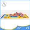 Modern Rocket Theme Outdoor Playground Aerial View Modern Rocket Theme Outdoor Playground Aerial View