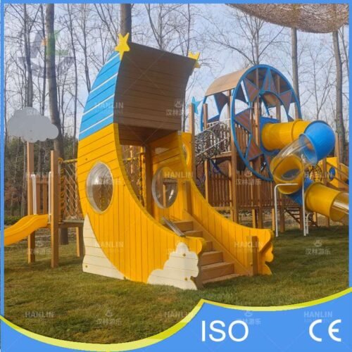 Moon Shaped Playhouse with Bubble Windows Moon Shaped Playhouse with Bubble Windows