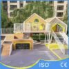 Multi-Level Cabin Theme Playground Front Facade Multi-Level Cabin Theme Playground Front Facade