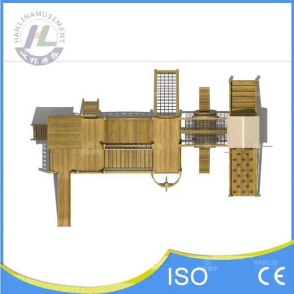 Natural Wooden Playground Top Down Layout Natural Wooden Playground Top Down Layout
